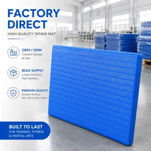 230kg/m3 Judo Mat 200x100cm PVC Tatami Martial Arts Training Mat Anti-Slip Shock-Absorbing Floor Mat