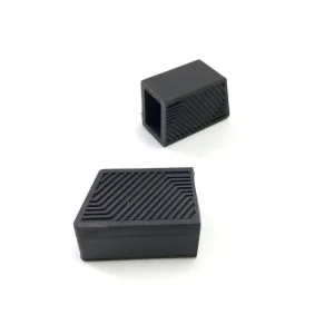 2316 Rectangular Tube End Cap Buffer Pad Leg Plug for Display Racks, Shelves and Fitness Equipment