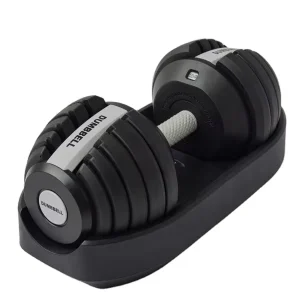 24kg Adjustable Dumbbell Set 5-52lb Automatic Adjusting Weights Home Gym Strength Training