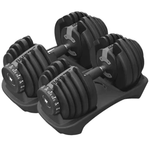 24kg Adjustable Dumbbells for Weightlifting Training