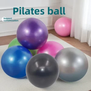 25CM Matte Thickened Explosion Proof PVC Yoga Ball for Pilates Fitness Hip Lift (Round)