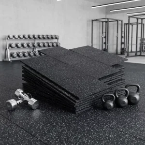 25mm EPDM Interlocking Gym Mats Shock-Absorbing Non-Slip Noise-Reducing Durable Sports Flooring for Home and Commercial Gyms