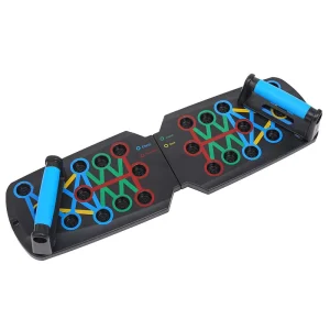 28-in-1 Home Workout Set with Foldable Push-Up Board and Pull Rope Strength Trainer
