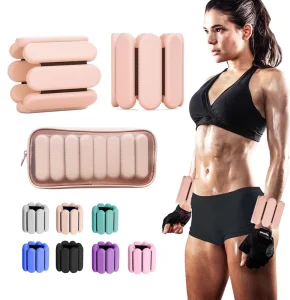 2LB 4LB Silicone Adjustable Wearable Wrist and Ankle Weights