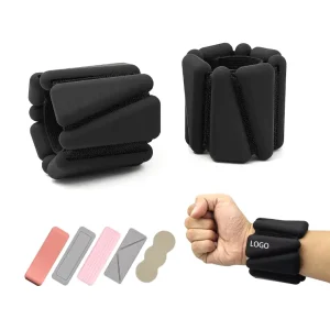 2LB Adjustable Iron & Silicone Ankle Wrist Weight Bands Cuff Exercise Weights Eco Friendly Unisex Resistance Training