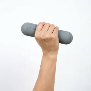 2kg Pair Silicone Hand Weights, Solid Cast Iron Dumbbells with Textured Grip