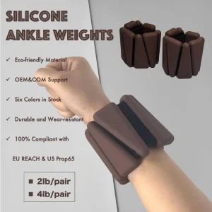 2lb Adjustable Resistance Training Bar Ankle and Wrist Weight Cuffs