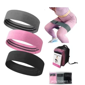 3-Level Glute Resistance Band Set for Hip, Leg and Glute Fitness Exercise