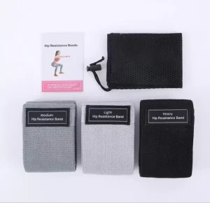 3-Level Heavy Resistance Loop Hip Circle Bands, Polyester Fabric, Non-Slip, Portable