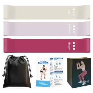3-Pack Heavy Latex Resistance Bands for Yoga, Rehabilitation and Strength Training