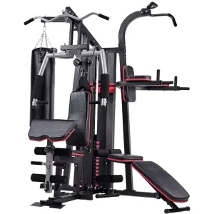 3-Person Multi-Function Station with Integrated Smith Machine Commercial Gym Strength Training Equipment Set