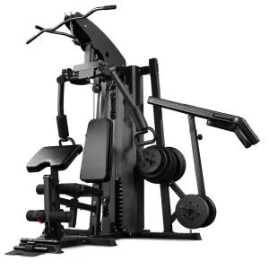 3-Person Multi-Station Smith Machine, Stainless Steel Functional Trainer for Full-Body Squat and Bench Press Training