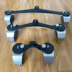 3-Piece 360° Rotatable Lat Pulldown Handles Cable Machine Attachments for Chest Fly, Back Training, and Rowing