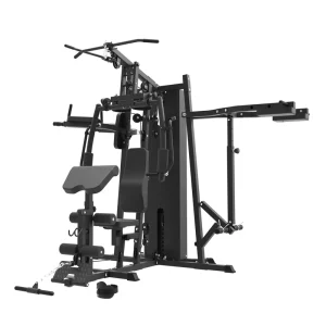 3-Station Multi-Function Strength Training Gym Equipment with Smith Machine High-Grade Steel Home Gym