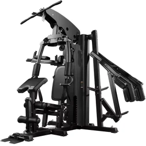 3-Station Steel Multi Gym Machine for Home Strength Training