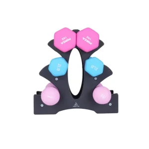 3-Tier Hex Dumbbell Rack for Gym and Home Fitness
