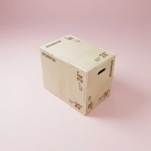 3-in-1 20, 24, 30-Inch Factory Direct Anti-Slip Wooden Plyometric Jump Box