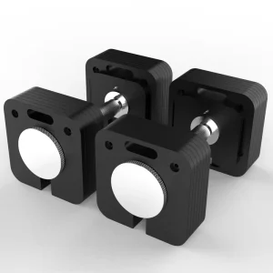 3-in-1 Adjustable Dumbbell Set 36kg with 1kg Steel Plates Converts to Kettlebell and Barbell for Home Fitness