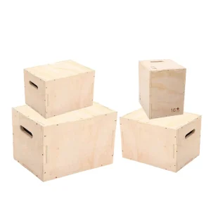 3-in-1 Adjustable-Height Wooden Plyo Jump Box
