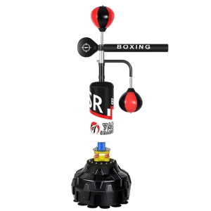 3-in-1 Boxing Punching Bag Stand with Kicking Ball for MMA and Muay Thai Training