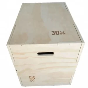 3-in-1 CrossFit Agility Training Wooden Plyometric Jump Box