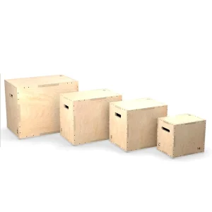 3-in-1 Eco-Friendly Wooden Plyo Box Adjustable Height for Home Gym and Outdoor Workouts