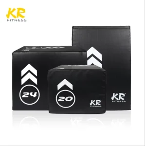 3 in 1 Factory Price Fitness Plyometric Plyo Box PVC + EPE Soft Jump Box