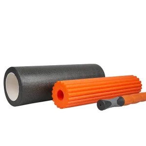3-in-1 Foam Roller and Mini Yoga Mat Set for Muscle Massage, Gym, Fitness, Yoga and Pilates