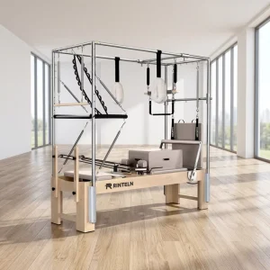 3-in-1 Maple Pilates Reformer with Full Trapeze for Pilates Studios
