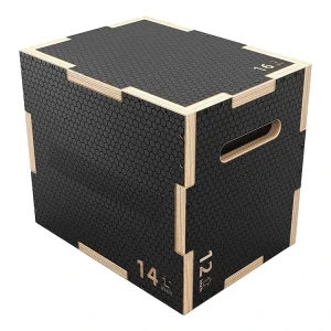 3-in-1 Non-Slip Wooden Plyo Box