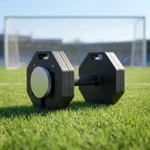 3-in-1 Octagonal Adjustable Dumbbell 2 kg Solid Steel Max 102 kg with Replaceable Screws and Expansion Plates