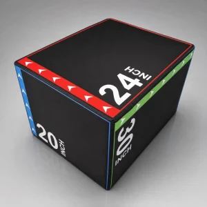3-in-1 PVC Soft Foam Plyometric Jump Box for CrossFit Training
