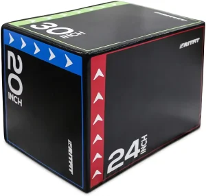 3-in-1 Plyo Jump Box with EVA and Wood Core for Gym Use