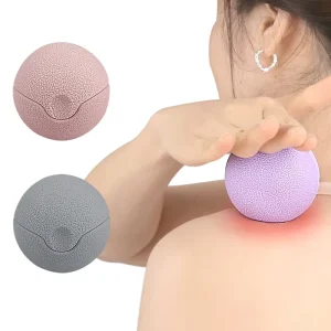 3-in-1 Rubber Fascia Ball Handheld Massager Detachable Muscle Relaxation Roller