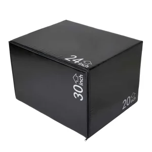 3-in-1 Soft Plyo Jump Box 20″ 24″ 30″ for Plyometric Exercise