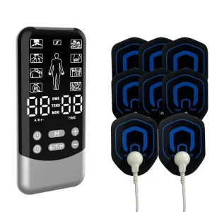 3-in-1 TENS and EMS Body Massager with 8 TENS Pads