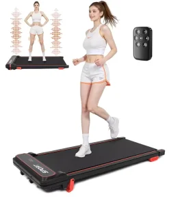 3-in-1 Under-Desk Treadmill and Walking Vibration Pad with Remote Control