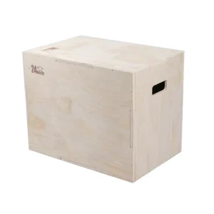 3-in-1 Wood Plyo Box for Gym Exercise Training and Conditioning