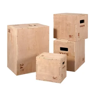 3-in-1 Wooden Plyo Box Set for Strength Training