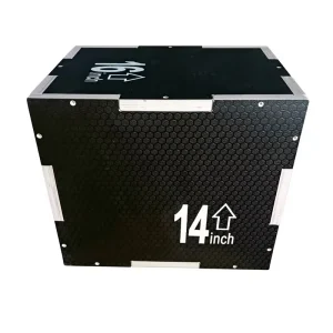 3-in-1 Wooden Plyometric Jump Box for Home Gym Strength Training