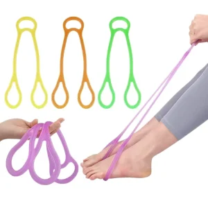 3-loop TPE Resistance Ropes Soft Elastic Yoga Stretch Bands for Shoulder and Back Fitness Training
