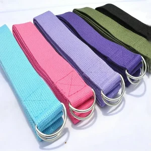 3.8cm Polyester Cotton Yoga Tension Belt Stretch Strap