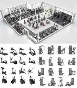 300㎡ Commercial Gym Equipment Package Complete Strength & Cardio Fitness Equipment Set One Stop Gym Solution