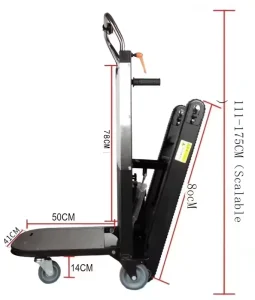 300kg Tracked Electric Stair Climber Trolley, Customizable OEM, Steel Material