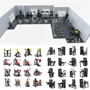 300sqm Hotel Club Commercial Gym Equipment Package Full Body Strength Training Machine Set OEM ODM