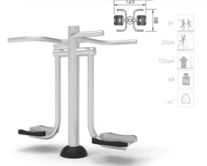 304/316 Stainless Steel CE Certified Outdoor Fitness Equipment for Public Parks