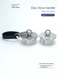 304 Stainless Steel Disc-Shaped Finger-Strength Handle Grip Trainer for Core Wrist Strength Training Hand-Grip DQ022