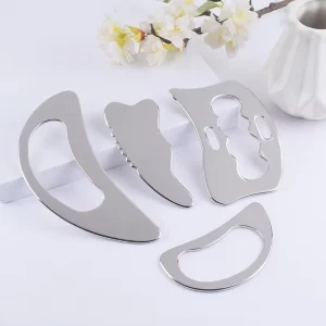 304 Stainless Steel Fascia Scraping Tool Muscle Gua Sha Scraper Fitness Sports Therapy Massage Tool for Deep Tissue Release