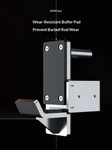 304 Stainless Steel Professional Commercial J-Shaped Hook Squat Rack Gantry Barbell Rack Multi-Use Universal Accessories