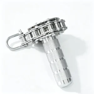 304 Stainless Steel Wrist Roller Handle Single-Side Forearm and Wrist Strength Exerciser for Arm Wrestling Training